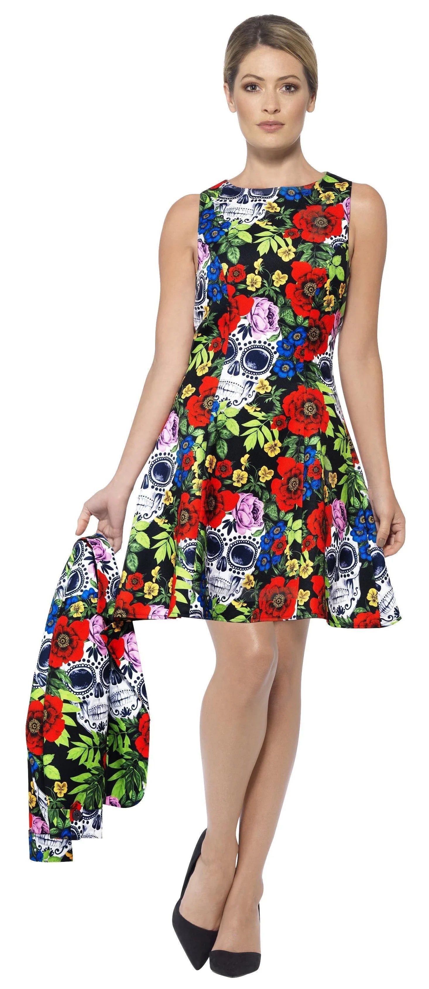 Vestido de Catrina Muerte Mexicana para Mujer Catrina Smiffys